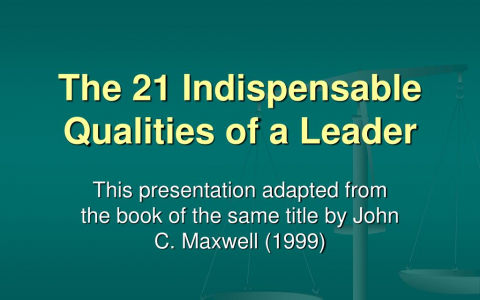 The 21 Qualities of a Leader - John C. Maxwell